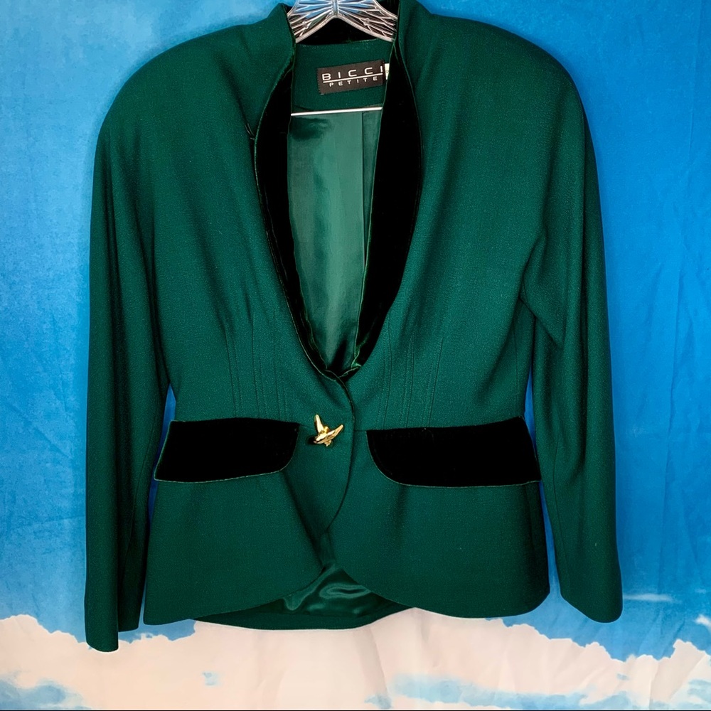VTG Bicci petites Sz 8 skirt suit Circa 1980s